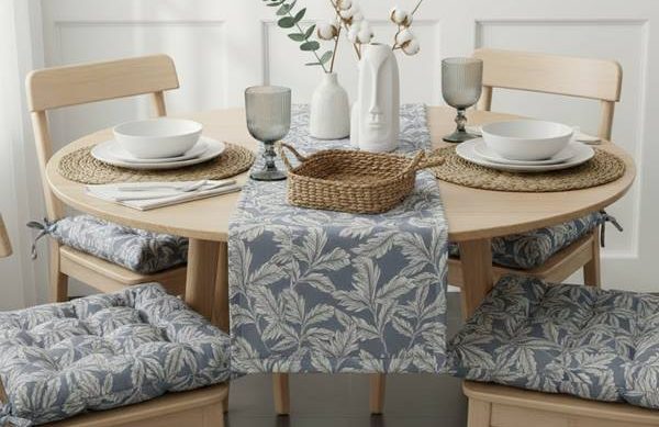 Caminos de mesa decorativos para salón y comedor Camino de mesa satinado con estampado jacquard para mesa de comedor o salón